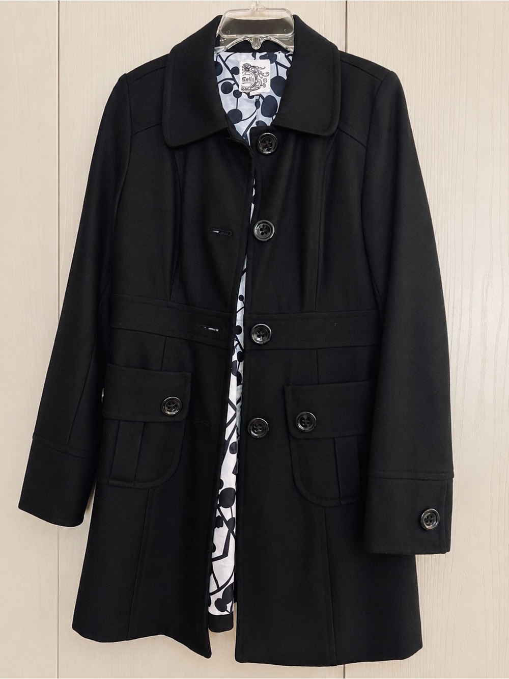 Tulle Anthropology Black Fashion Trench Coat
